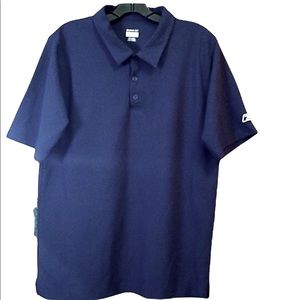 Reebok Men's Polo Short sleeves Navy Blue Size L